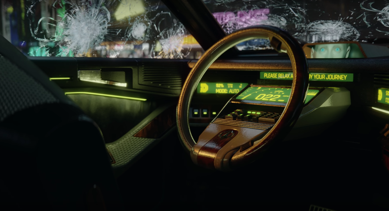 Illustration for article titled There Are Fully Autonomous Cars in Cyberpunk 2077